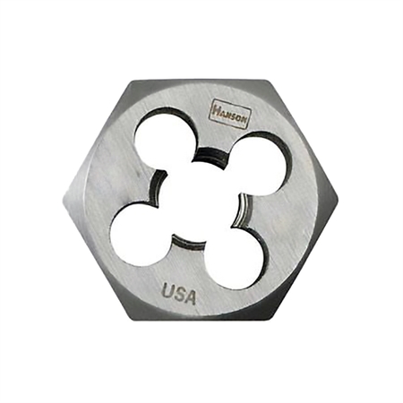 HANSON High Carbon Steel Hexagon 1" Across Flat Die 4mm-0.75 9718